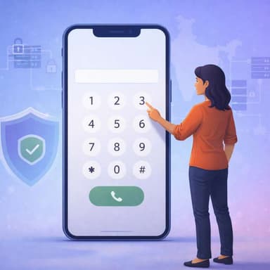 Step 1: Enter Phone Number - RakshaAi Scam Number Checker Step 1 - Enter the suspicious phone number in RakshaAi scam checker tool to verify if it is fraud